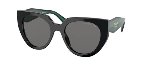 prada 09q5s0|Prada PR 14WS 09Q5S0 52 Black/Talc Sunglasses .